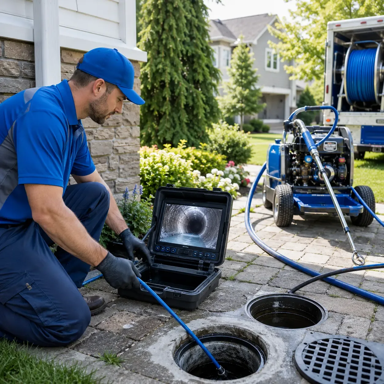 Outdoor drain cleaning professionals serving Flowery Branch, GA