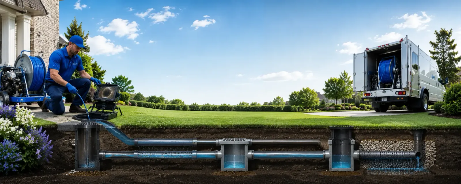 Outdoor drain cleaning information for Flowery Branch, GA